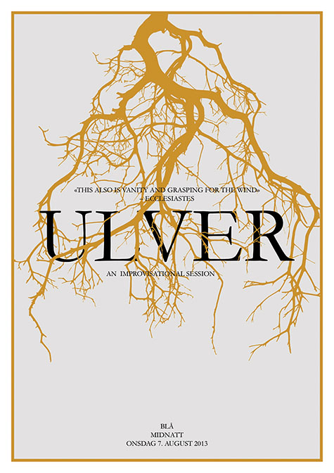 ULVER BLÅ OSLO AUGUST 7 2013